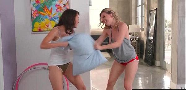  Hot Teen Lez Girl (Aubrey Sinclair & Lucie Cline) On Cam Make Love Sex Action mov-04